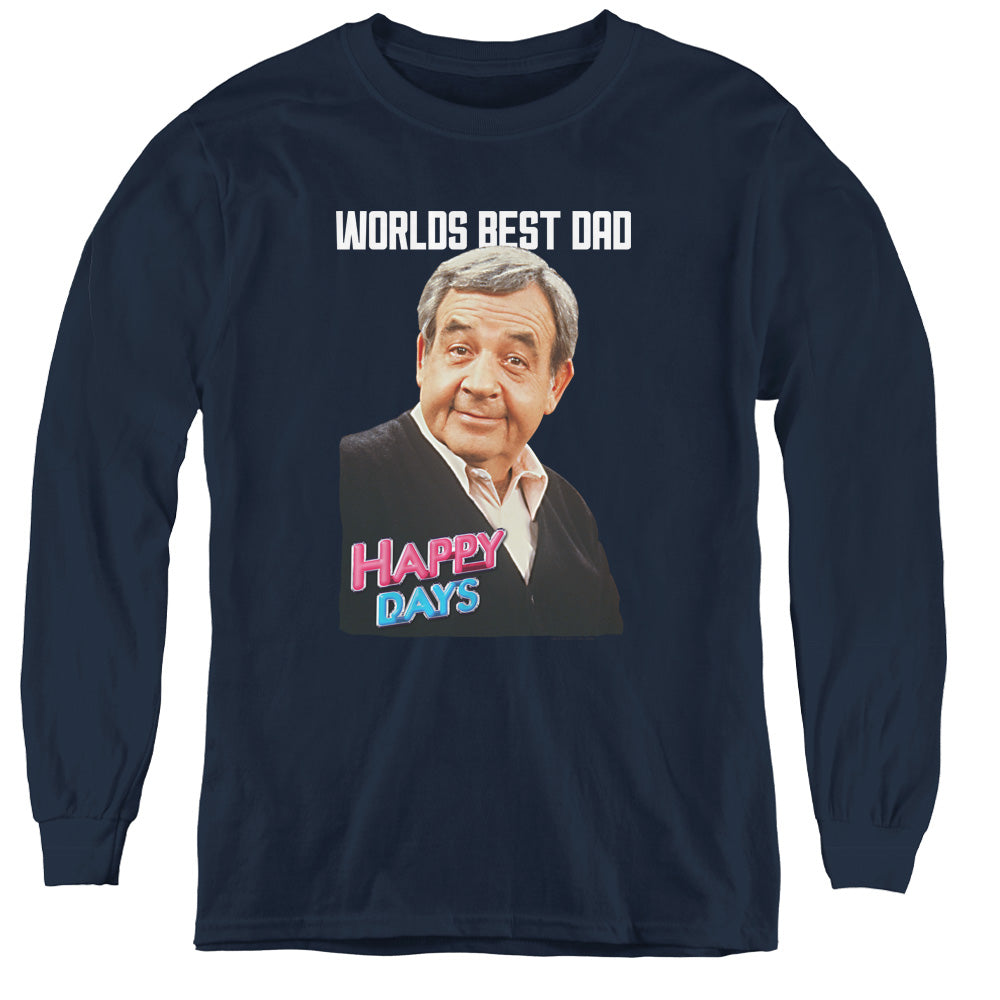 Happy Days Best Dad Youth Long Sleeve T-Shirt