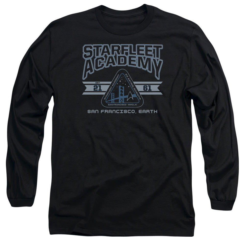 Star Trek Starfleet Academy Earth Black Long Sleeve T-Shirt