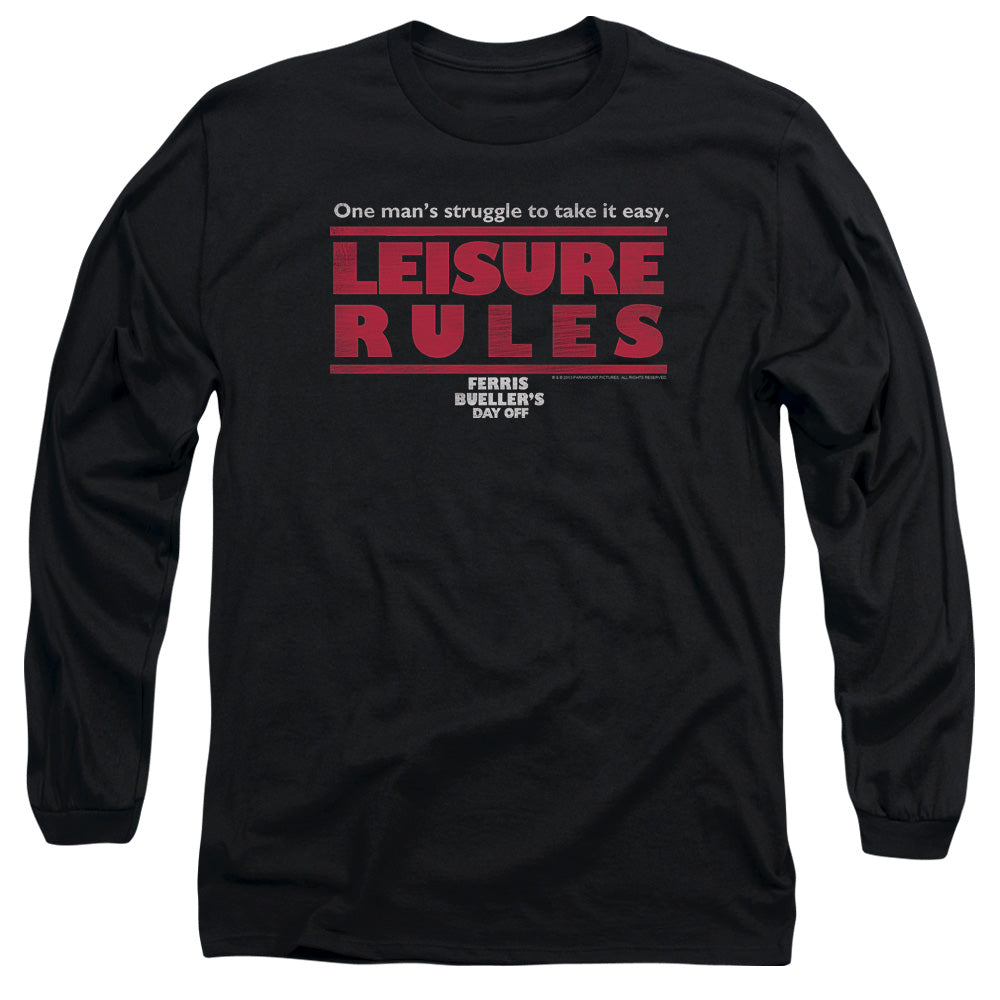 Ferris Bueller's Day Off Leisure Rules Long Sleeve T-Shirt