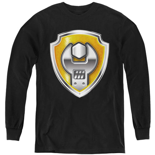Paw Patrol Rubble Badge Youth Long Sleeve T-Shirt