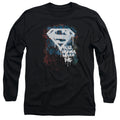Superman Real Heroes Never Die Long Sleeve T-Shirt