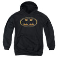 Batman Black & Gold Embossed Youth Hoodie