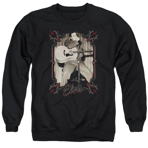 Elvis Presley Elvis Pinstripes Crewneck Sweatshirt