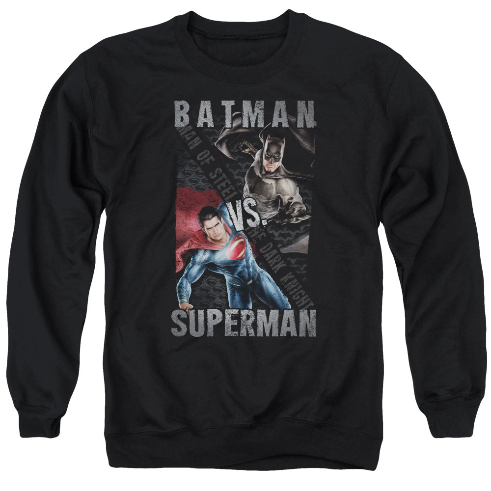 Batman v Superman Hero Split Crewneck Sweatshirt
