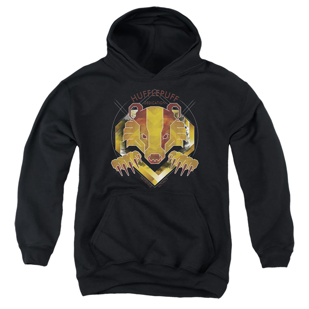 Harry Potter Hufflepuff Dedication Patience Loyalty Youth Hoodie