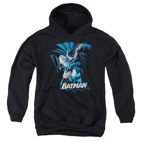 Justice League Batman Blue & Gray Youth Hoodie