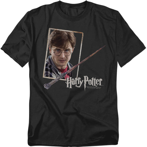Harry Potter Harrys Wand Portrait T-Shirt