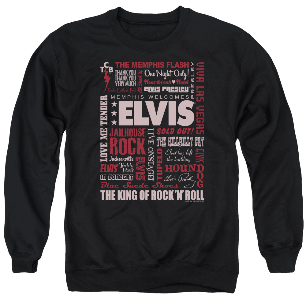Elvis Presley Whole Lotta Type Crewneck Sweatshirt