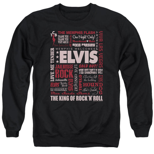 Elvis Presley Whole Lotta Type Crewneck Sweatshirt