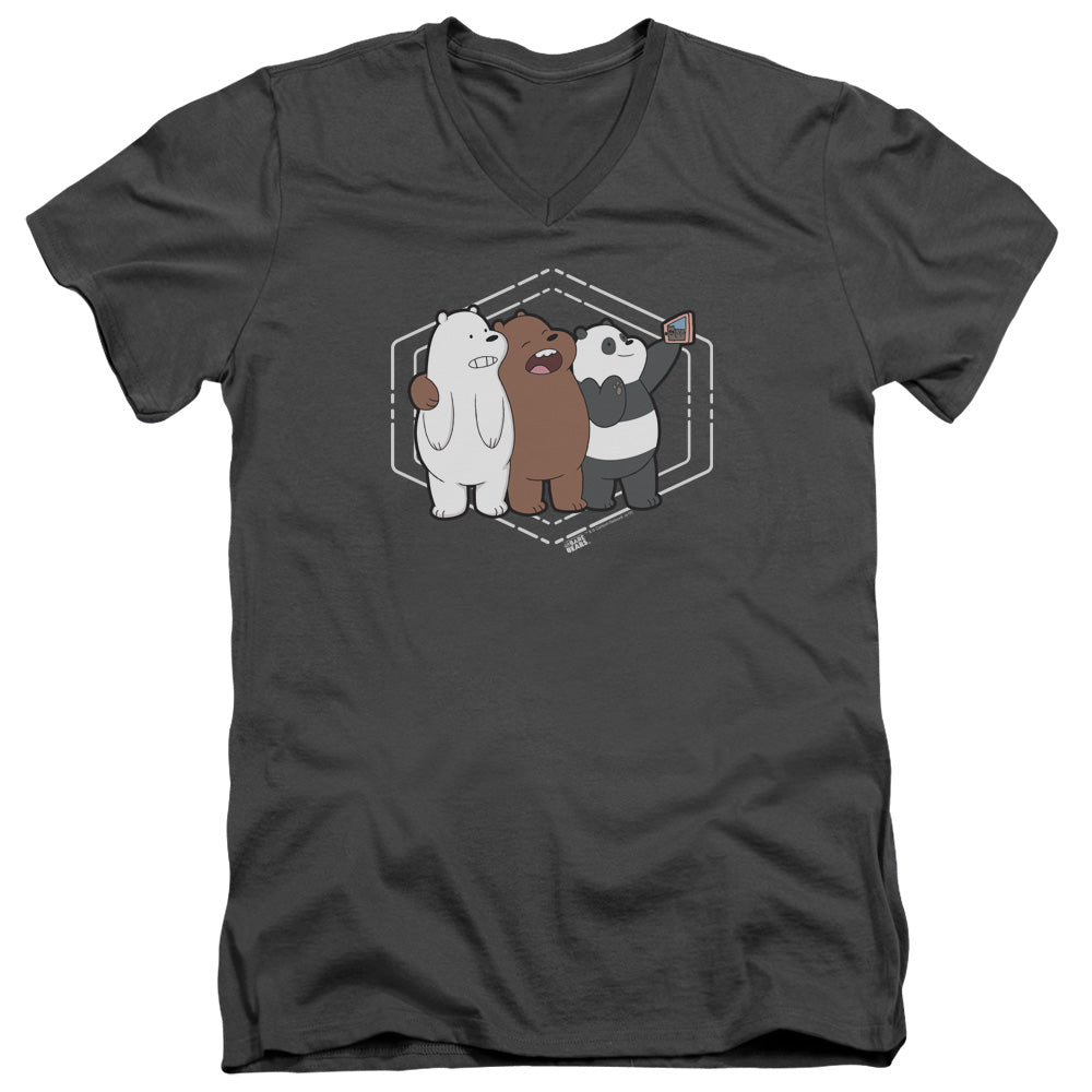 We Bare Bears Selfie V-Neck T-Shirt