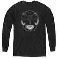 Mighty Morphin Power Rangers Black Ranger Mask Youth Long Sleeve T-Shirt