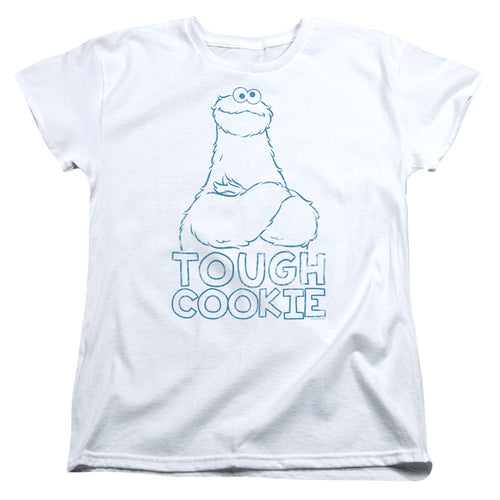 Sesame Street Tough Cookie Womens T-Shirt