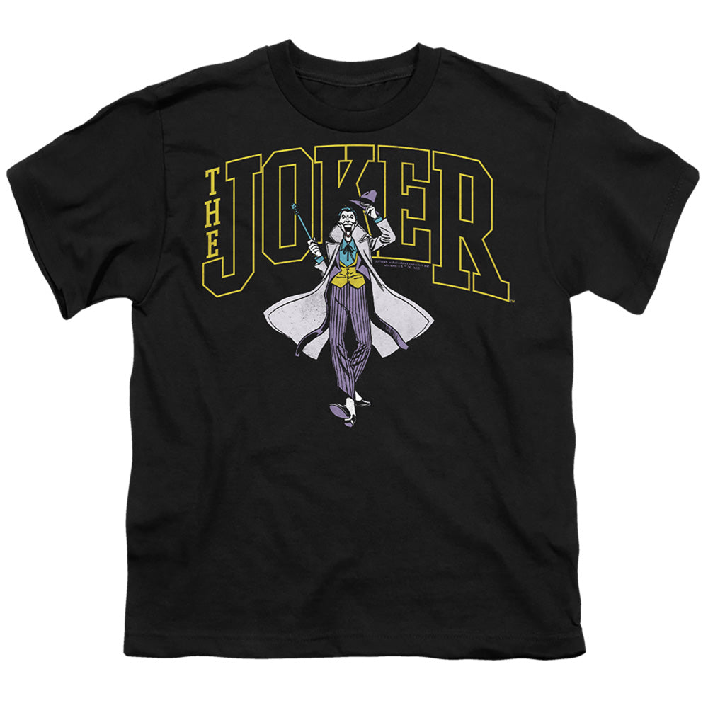 The Batman Joker Varsity on Black Youth/Toddler T-Shirt