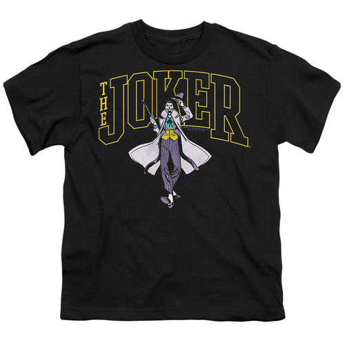 The Batman Joker Varsity on Black Youth/Toddler T-Shirt