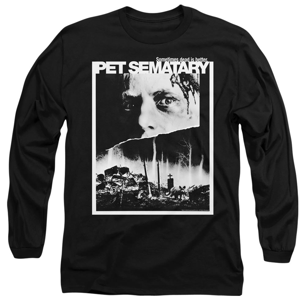 Pet Sematary Poster Black and White Long Sleeve T-Shirt