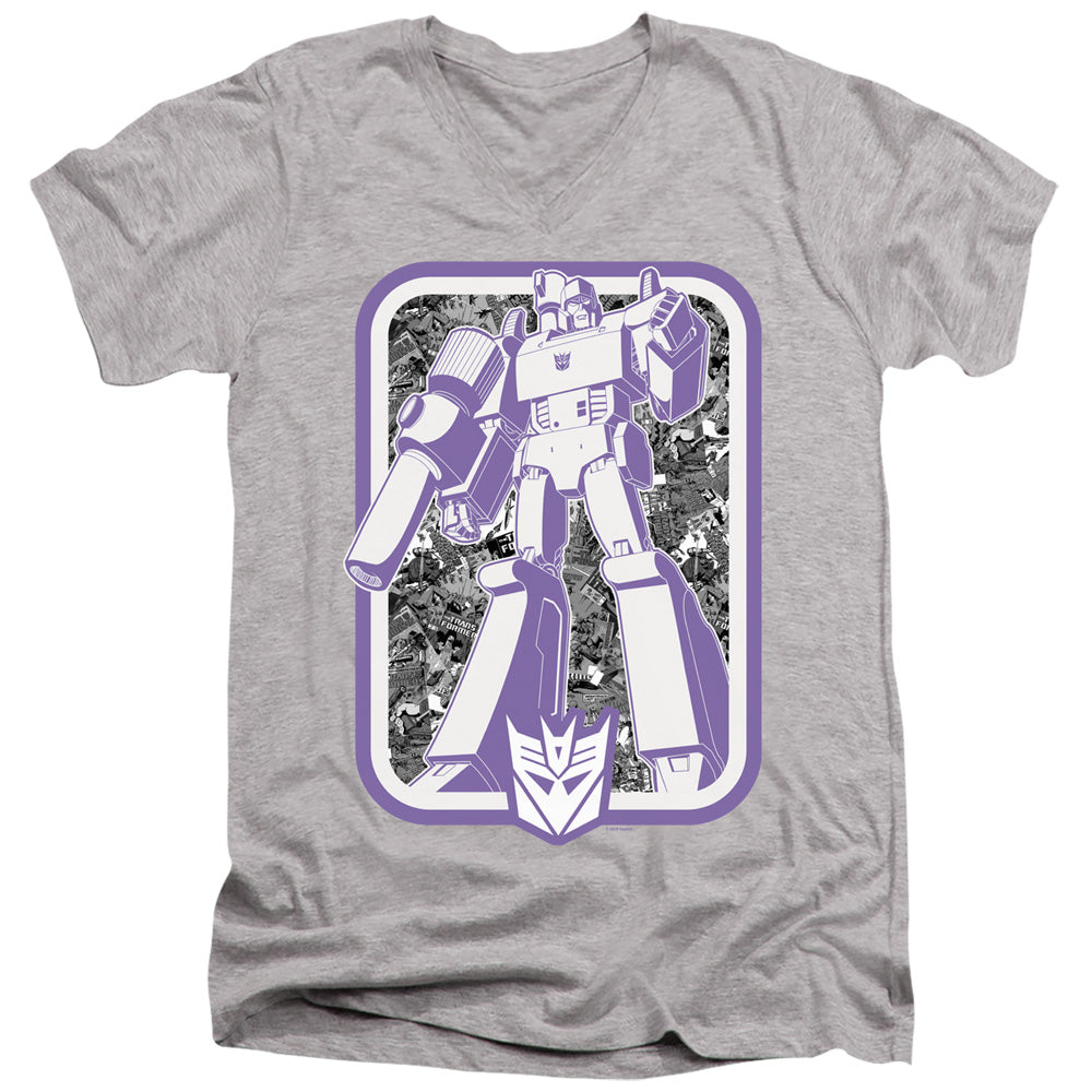 Transformers Megatron Panel V-Neck T-Shirt