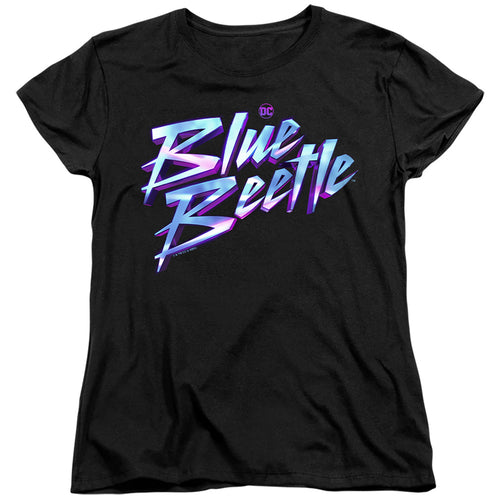 Blue Beetle Logo Womens T-Shirt