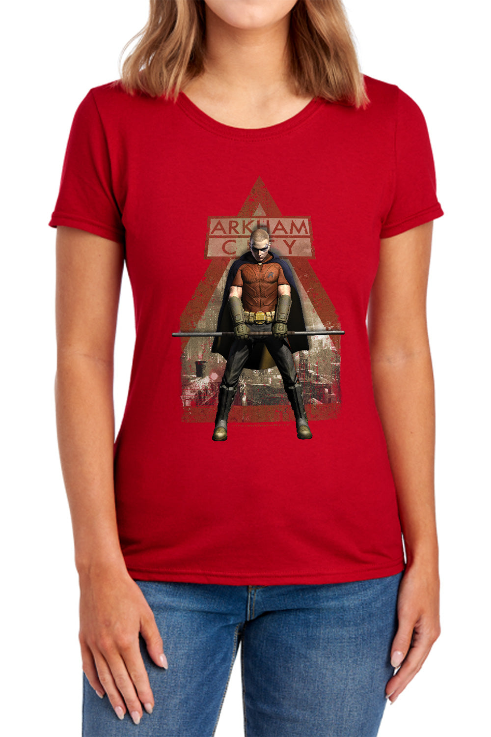 Batman Arkham Robin Womens T-Shirt