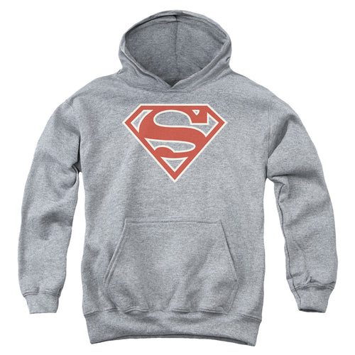 Superman Crimson & Cream Shield Youth Hoodie