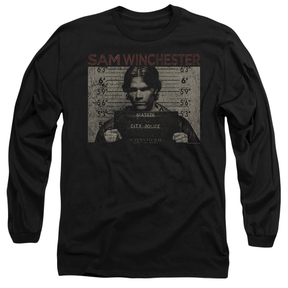 Supernatural Sam Winchester Mug Shot Long Sleeve T-Shirt