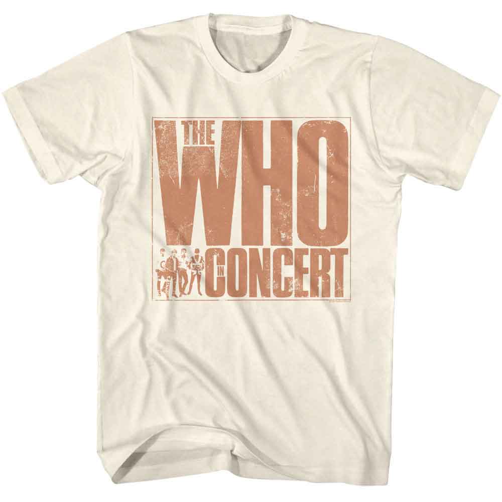 In Concert The Who t-shirt in natural