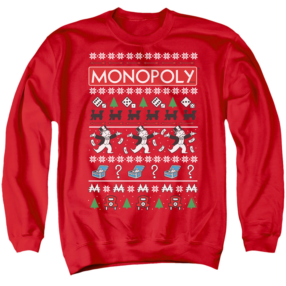 Monopoly Icons Ugly Christmas Crewneck Sweatshirt