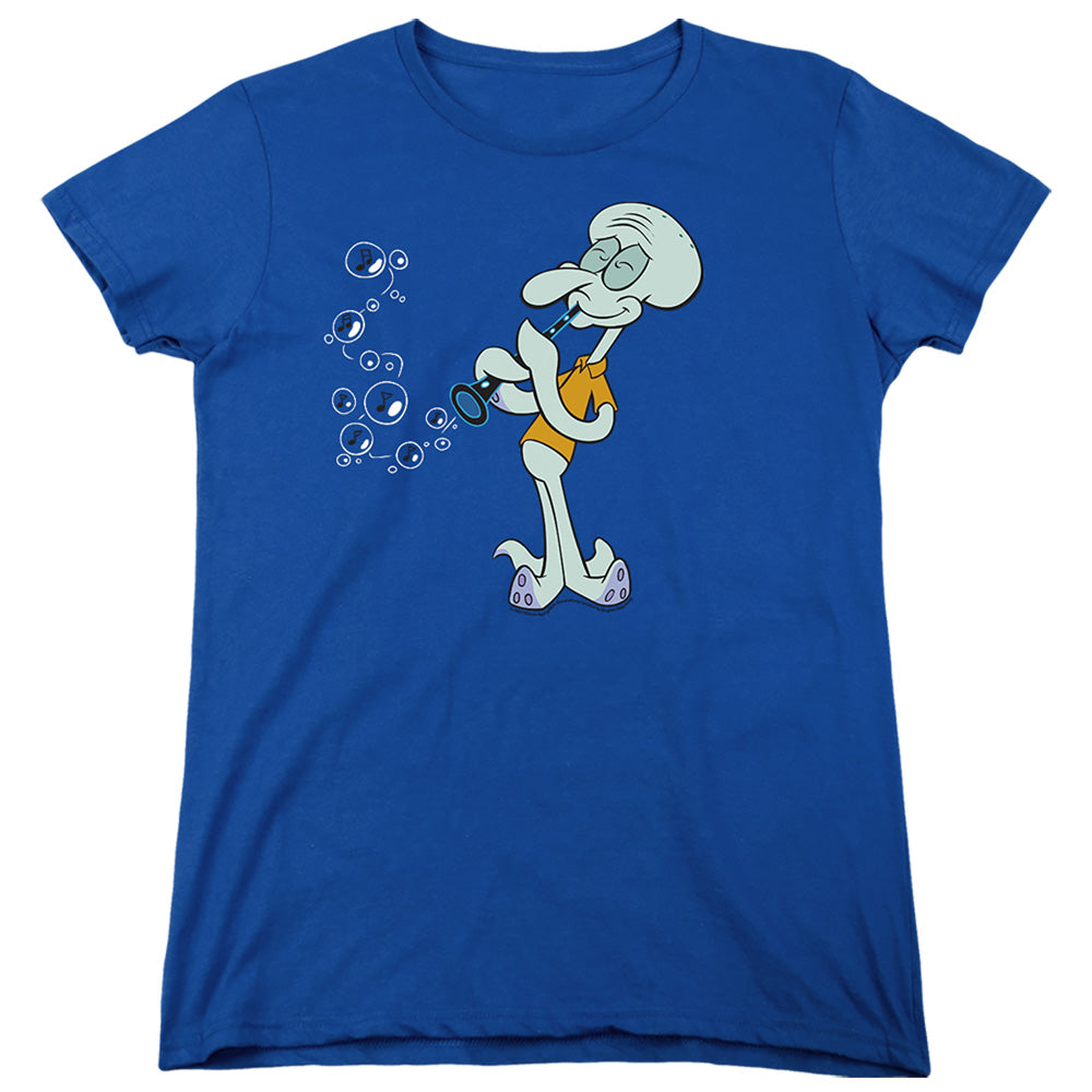 Spongebob Squarepants Squidward's Clarinet Womens T-Shirt