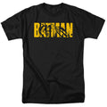 The Batman Text on Black T-Shirt