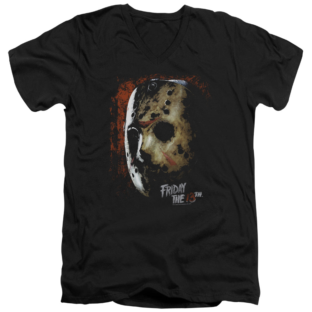 Friday the 13th Mask Of Death V-Neck T-Shirt