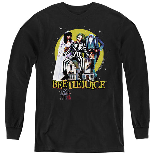 Beetlejuice Poster Revisited Youth Long Sleeve T-Shirt