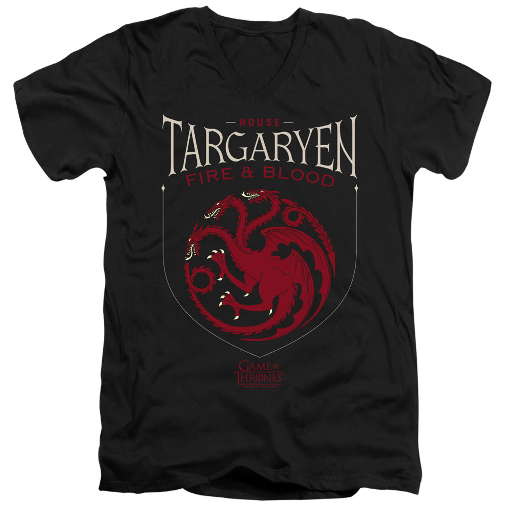 Game of Thrones House Targaryen Sigil V-Neck T-Shirt