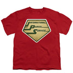 International Parcel Service Vintage Badge Red