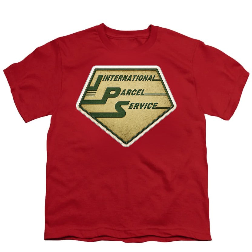 International Parcel Service Vintage Badge Red