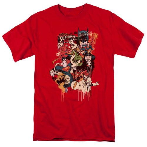 DC Comics Dripping Characters T-Shirt