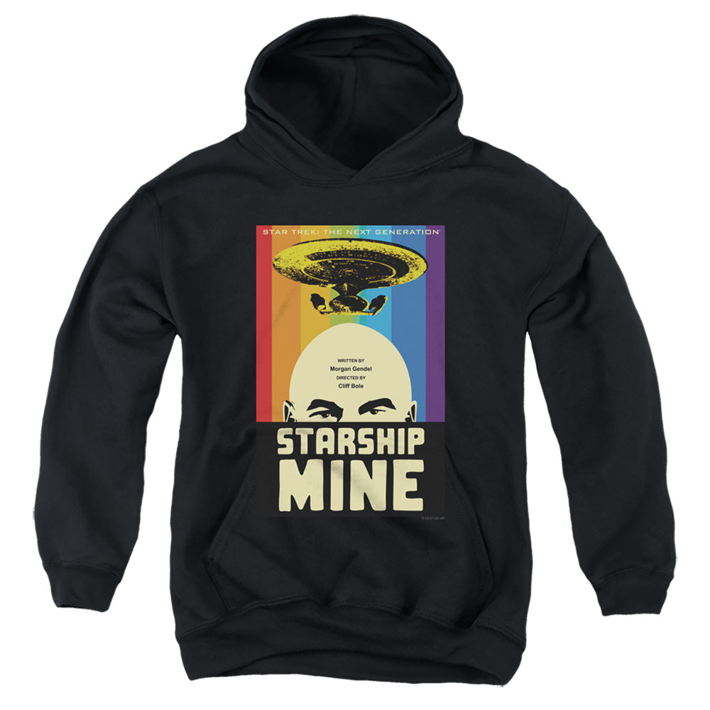 Star Trek Starship Mine Black Youth Hoodie