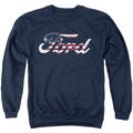 Ford Flag Logo Crewneck Sweatshirt