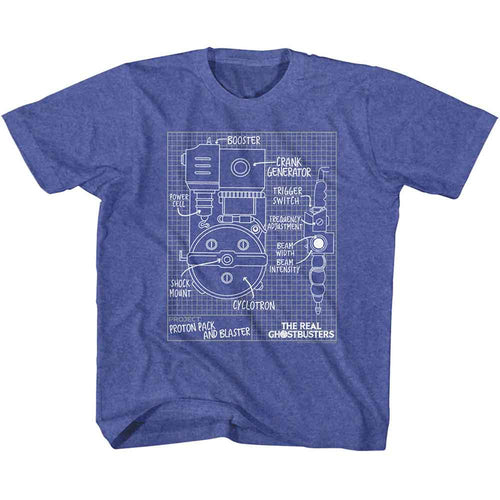The Real Ghostbusters Blueprints Youth/Toddler T-Shirt