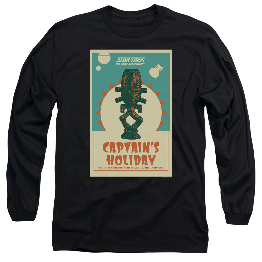 Star Trek Captain's Holiday Black Long Sleeve T-Shirt