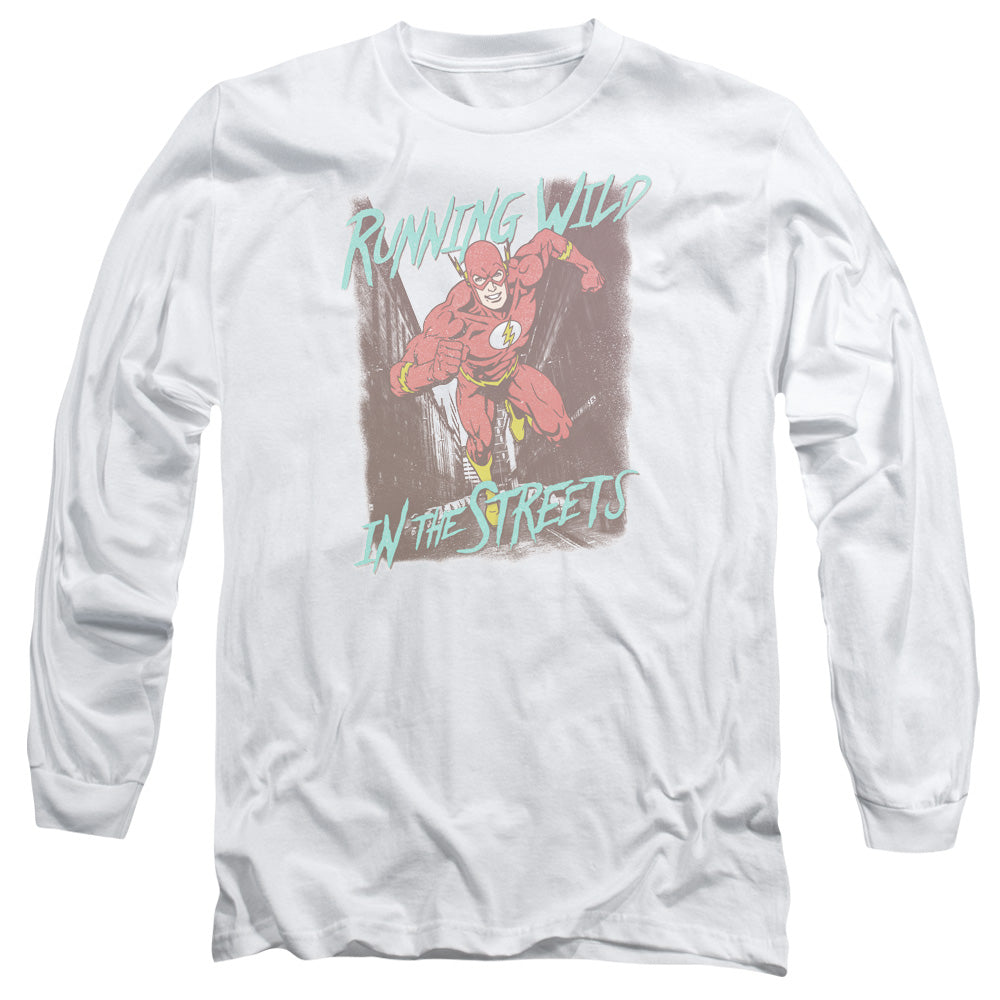 Justice League Running Wild Long Sleeve T-Shirt