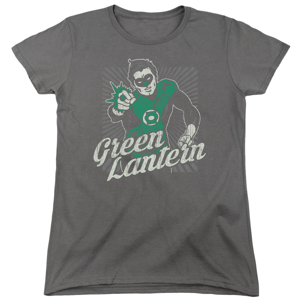 Green Lantern Ring Rays Womens T-Shirt