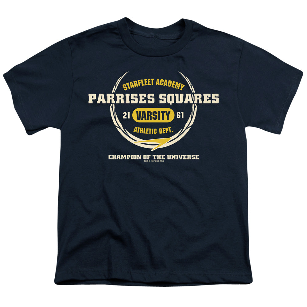 Star Trek Starfleet Academy Parrises Squares Varsity Youth/Toddler T-Shirt