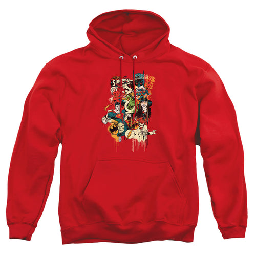 DC Comics Dripping Characters Pullover Hoodie