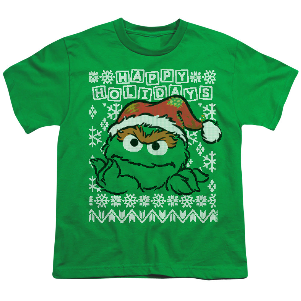 Sesame Street Oscar the Grouch Ugly Christmas Youth/Toddler T-Shirt
