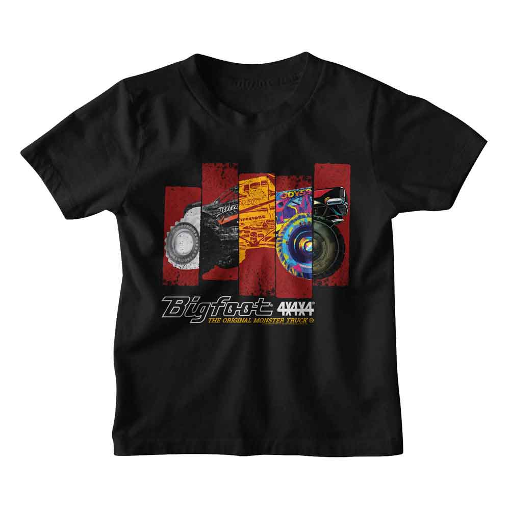 Bigfoot Different Truck Rectangles Youth/Toddler T-Shirt