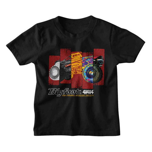 Bigfoot Different Truck Rectangles Youth/Toddler T-Shirt
