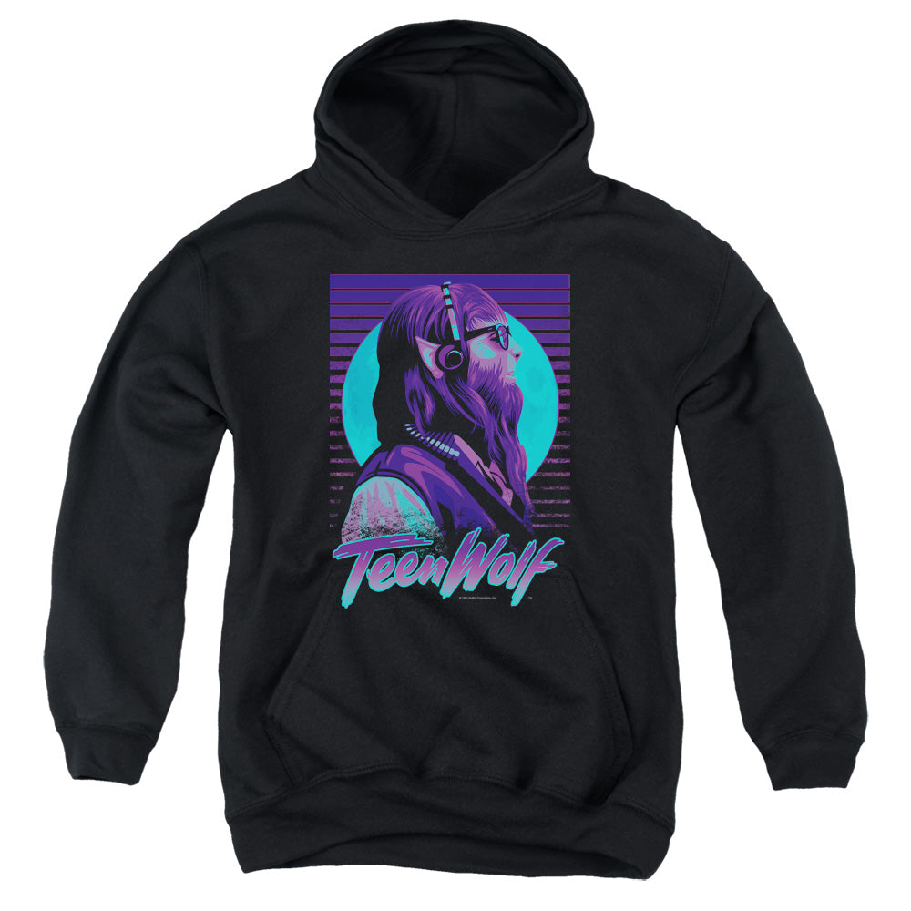 Teen Wolf Headphone Wolf Teal Youth Hoodie