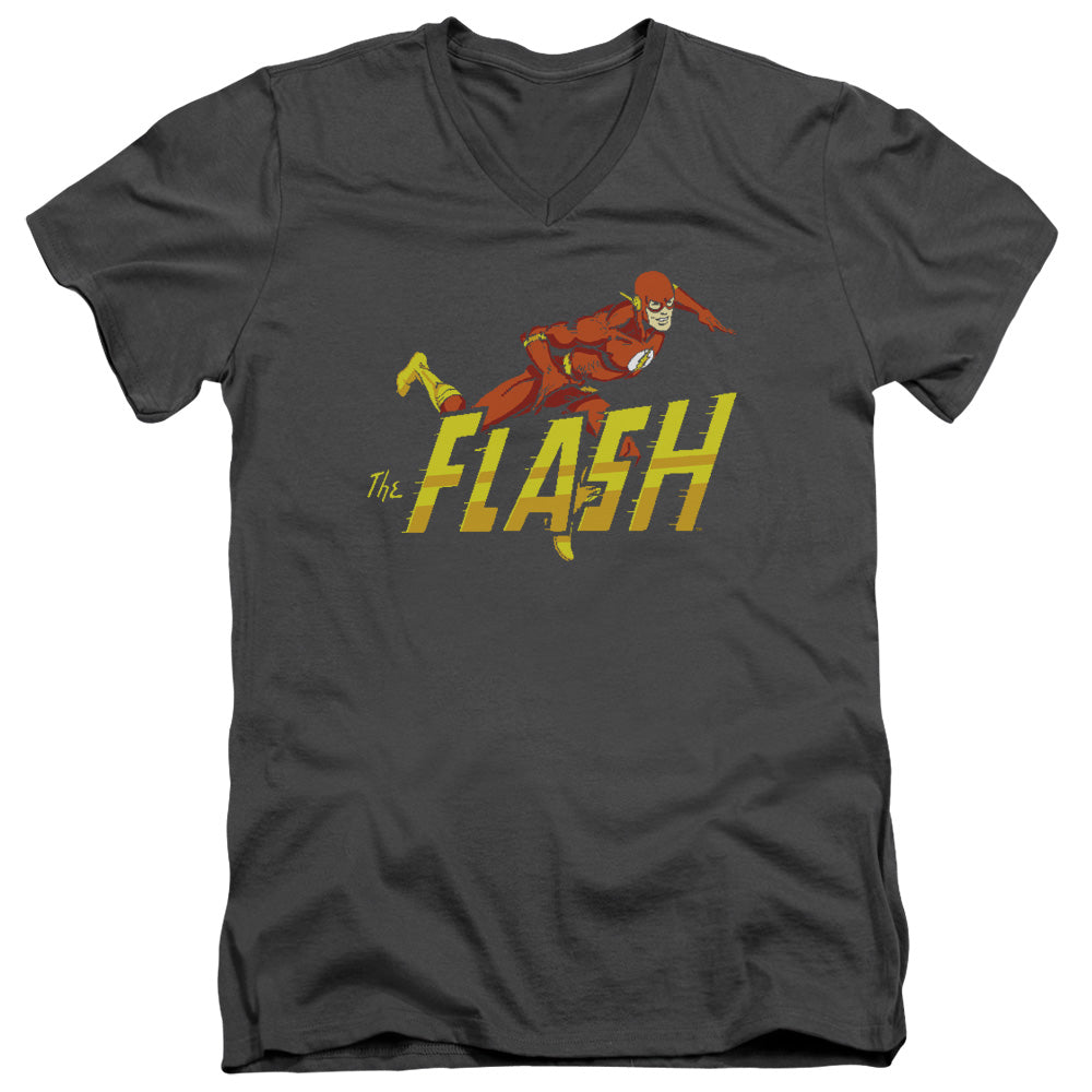 The Flash 8 Bit Flash V-Neck T-Shirt