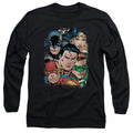 Justice League Up Close And Personal Long Sleeve T-Shirt
