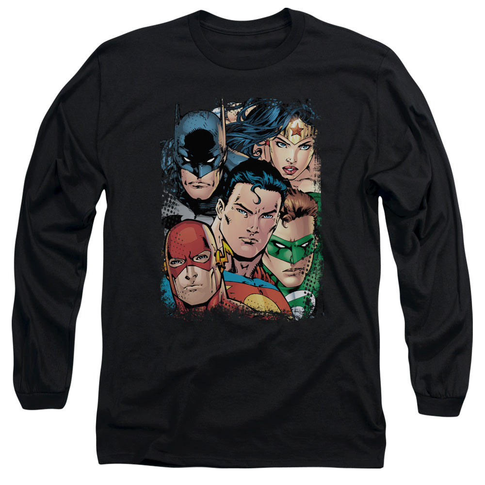 Justice League Up Close And Personal Long Sleeve T-Shirt
