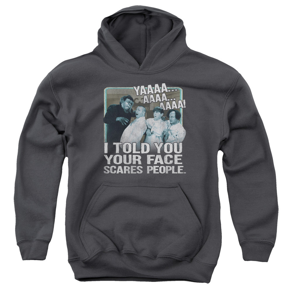 The Three Stooges Your Face Scares People Youth Hoodie